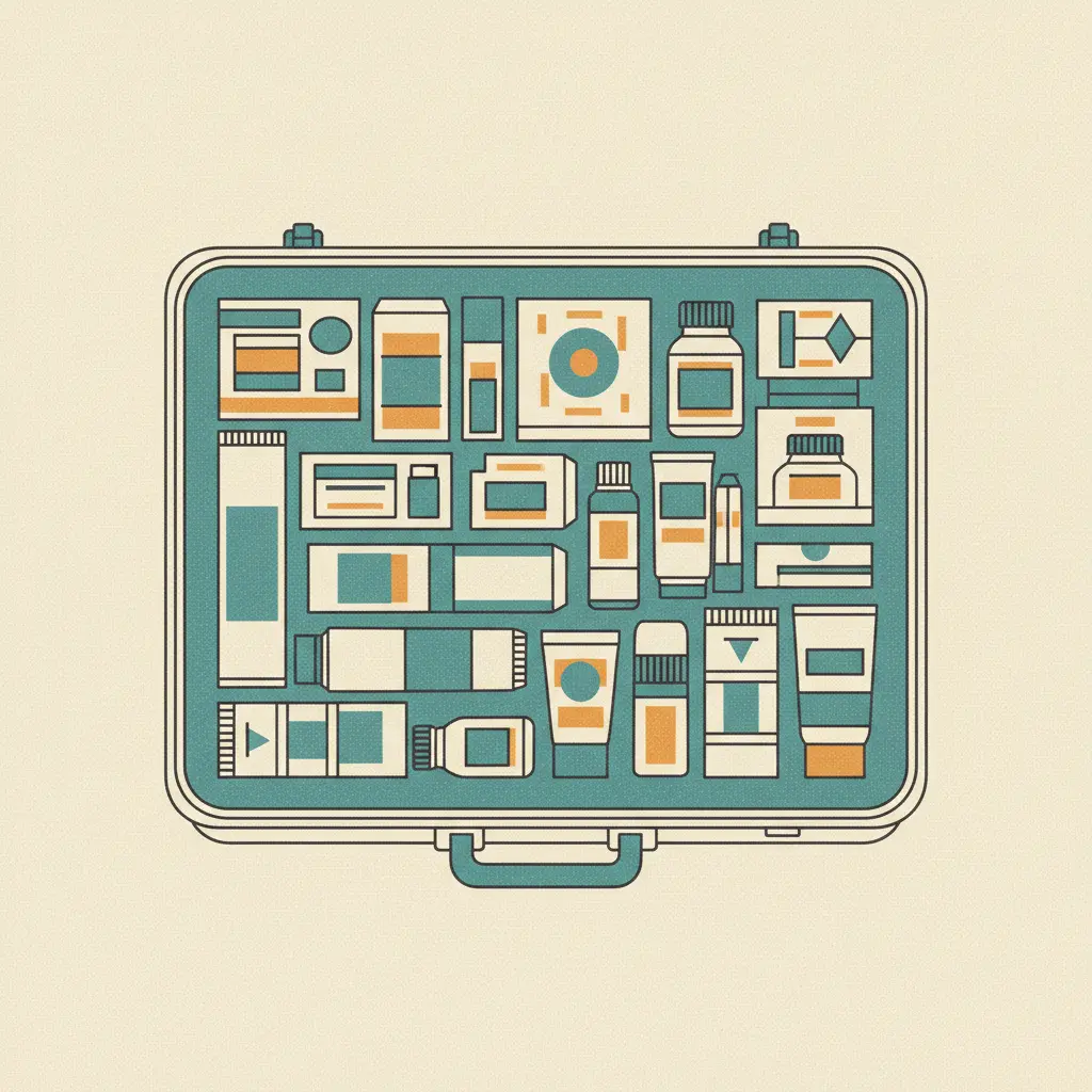 行李箱裡塞滿藥妝的經典畫面