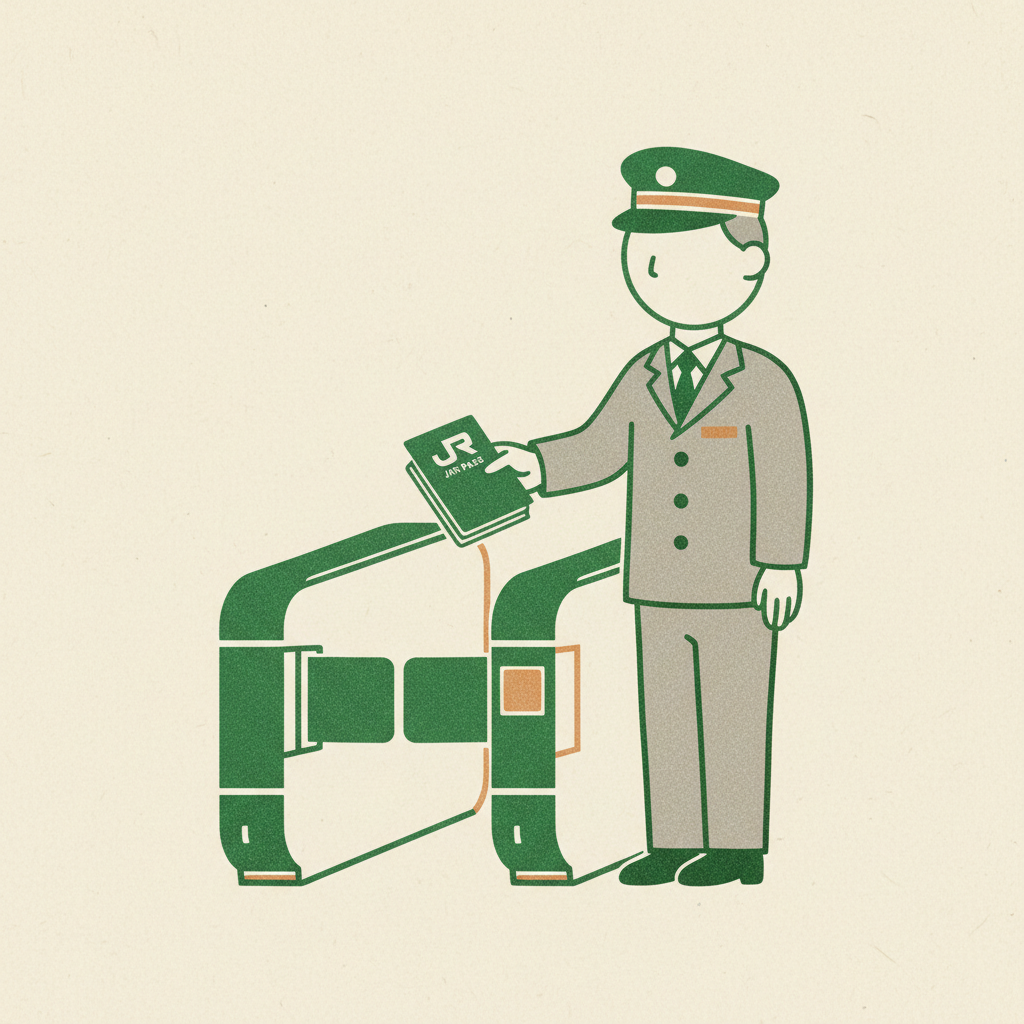 JR Pass 全國版的票券外觀和使用方式