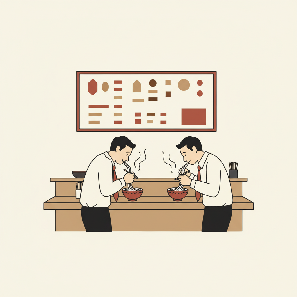 東京車站地下街的立食蕎麥麵店