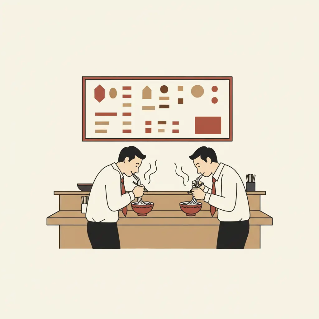 東京車站地下街的立食蕎麥麵店